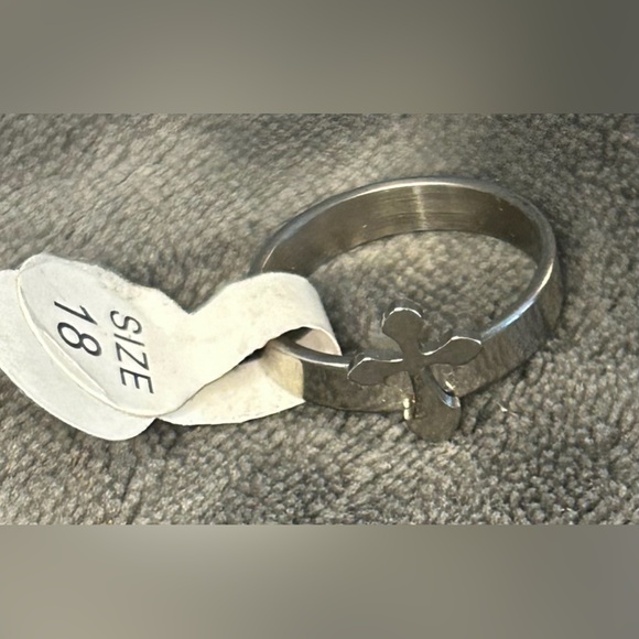 BN Stainless Steel Ring with cross
Size 18 - Picture 2 of 3